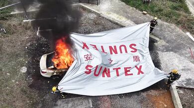 Inovace v požární bezpečnosti: Detailní pohled na výkon hasicí deky Suntex