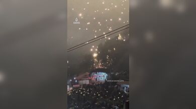 Selhání dronové show v Číně: hořící stroje padaly mezi diváky během oslav státního svátku