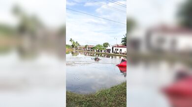 Pilot motorového paraglidu narazil do elektrického vedení a zřítil se do rýžového pole