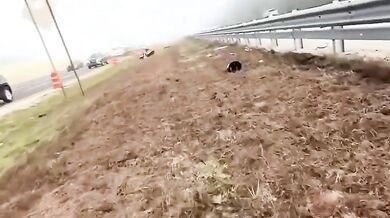 Vodní skútr se za jízdy uvolnil z přívěsu a klouzal po dálnici