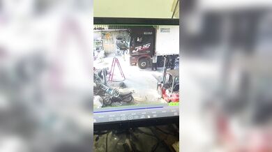 Nebezpečný moment při opravě tahače