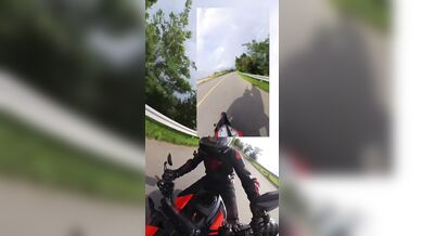 Brutální čelní střet motorkáře s automobilem