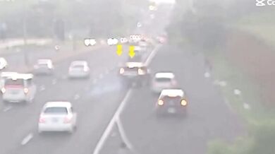 Pohotová reakce řidiče zabránila nehodě na dálnici v Panamě