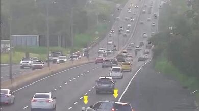 Pohotová reakce řidiče zabránila nehodě na dálnici v Panamě