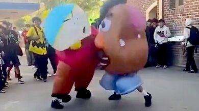 Originální pouliční rvačka