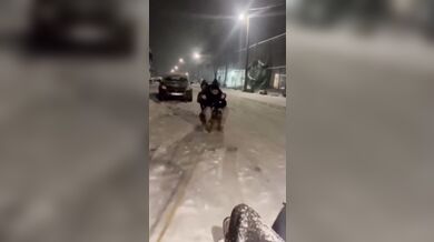 Děsivá nehoda při jízdě na saních