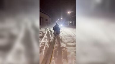 Děsivá nehoda při jízdě na saních