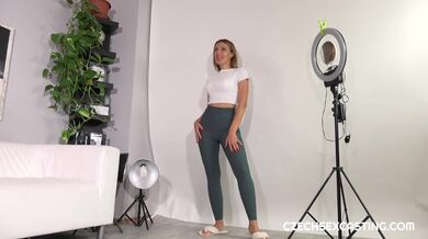 Focení sexy blondýnky na Czech Sex Castingu