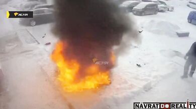 Důkladné zahřátí vymrzlého vozidla