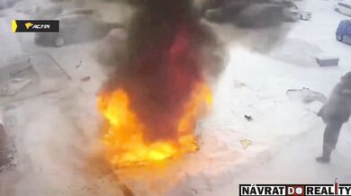 Důkladné zahřátí vymrzlého vozidla