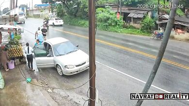 Smrtelná nehoda motorkáře u Puerto Barrios v Guatemale