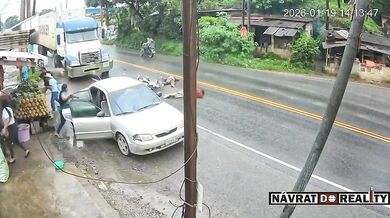 Smrtelná nehoda motorkáře u Puerto Barrios v Guatemale