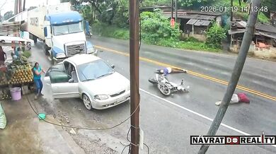 Smrtelná nehoda motorkáře u Puerto Barrios v Guatemale