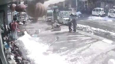 Špatný den na odklízení sněhu