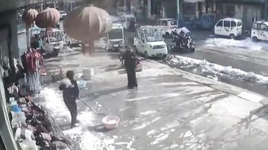 Špatný den na odklízení sněhu