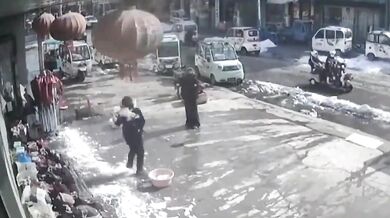 Špatný den na odklízení sněhu