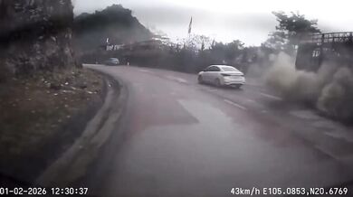 Řidič nákladního vozidla ztratil kontrolu nad vozidlem kvůli selhání brzd