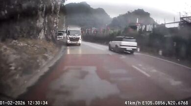 Řidič nákladního vozidla ztratil kontrolu nad vozidlem kvůli selhání brzd