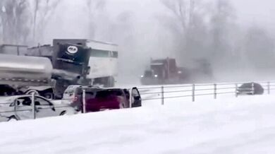 Zimní hromadná nehoda