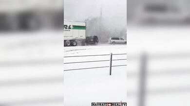 Zimní hromadná nehoda