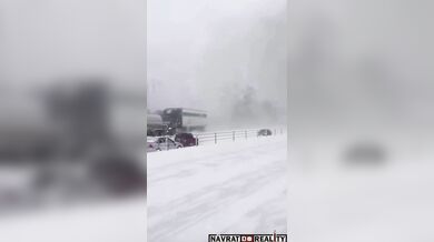 Zimní hromadná nehoda