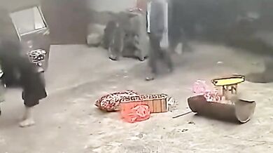 Dítě se nudilo při hraní s kočkou