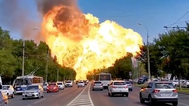 Exploze nádrže s LPG na čerpací stanici v ruském Volgogradu zranila nejméně čtyři lidi