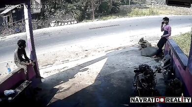 Střet motorkáře s nákladákem