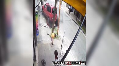 Zázračné přežití v Argentině: Řidič vozidla smetl otce s dětmi na motocyklu