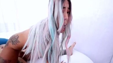 Potetovaná mexická buchta řádně šuká na castingu