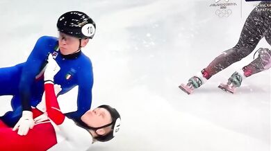 Polská rychlobruslařka Kamila Sellierová utrpěla na olympiádě děsivé zranění obličeje