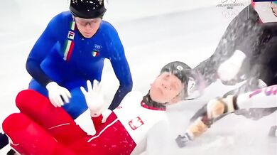 Polská rychlobruslařka Kamila Sellierová utrpěla na olympiádě děsivé zranění obličeje