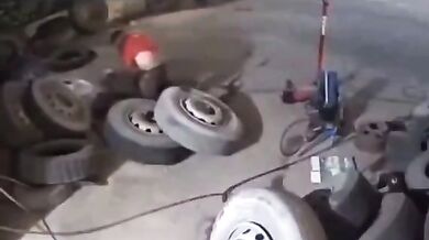 Výbuch pneumatiky #23