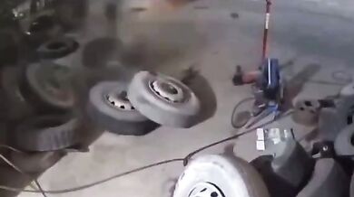 Výbuch pneumatiky #23