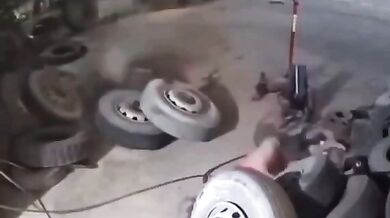 Výbuch pneumatiky #23