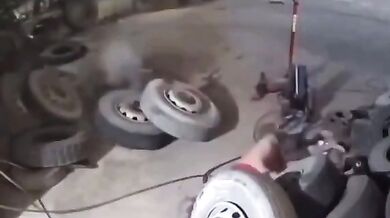 Výbuch pneumatiky #23