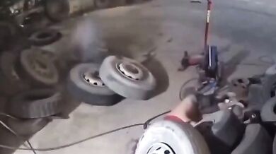 Výbuch pneumatiky #23