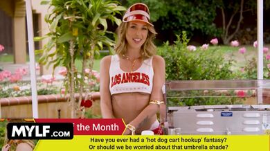 MYLF - Stánek s párky v rohlíku MILFky Millie Morgan: Přineste svůj párek a ochutnejte její prdelku velikosti housky