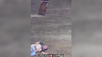 Drsný střet s býkem