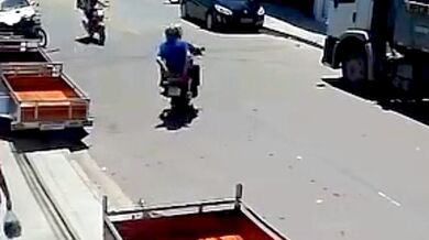 Sražení dvou motorkářů