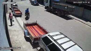 Sražení dvou motorkářů