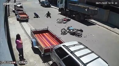 Sražení dvou motorkářů