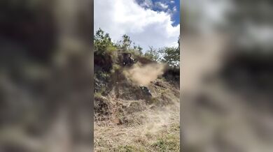 Pokus o vyjetí strmého kopce