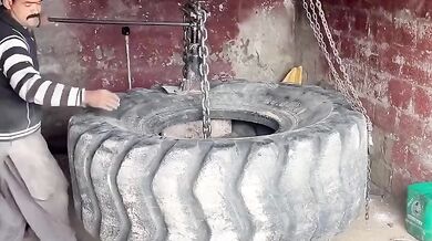 Efektivní oprava pneumatiky buldozeru šetří čas i náklady