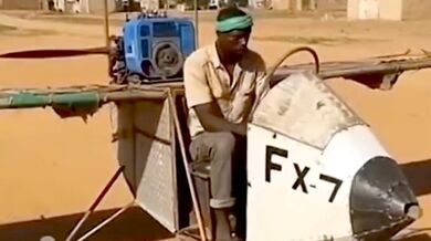 Podomácku vyrobené letadlo