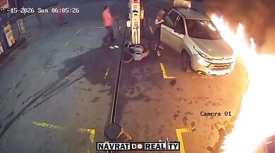 Odvážný zásah zaměstnanců čerpací stanice zabránil tragédii po úmyslném zapálení benzínu