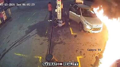 Odvážný zásah zaměstnanců čerpací stanice zabránil tragédii po úmyslném zapálení benzínu
