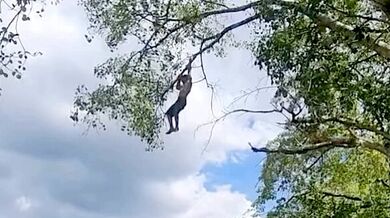 Nepovedený skok do vody