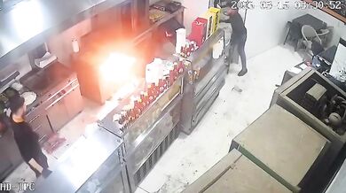 Únik plynu v restauraci v syrském Tal Rifátu