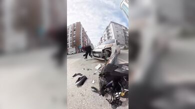 Následky chvilkové nepozornosti a vlastní chyby při jízdě